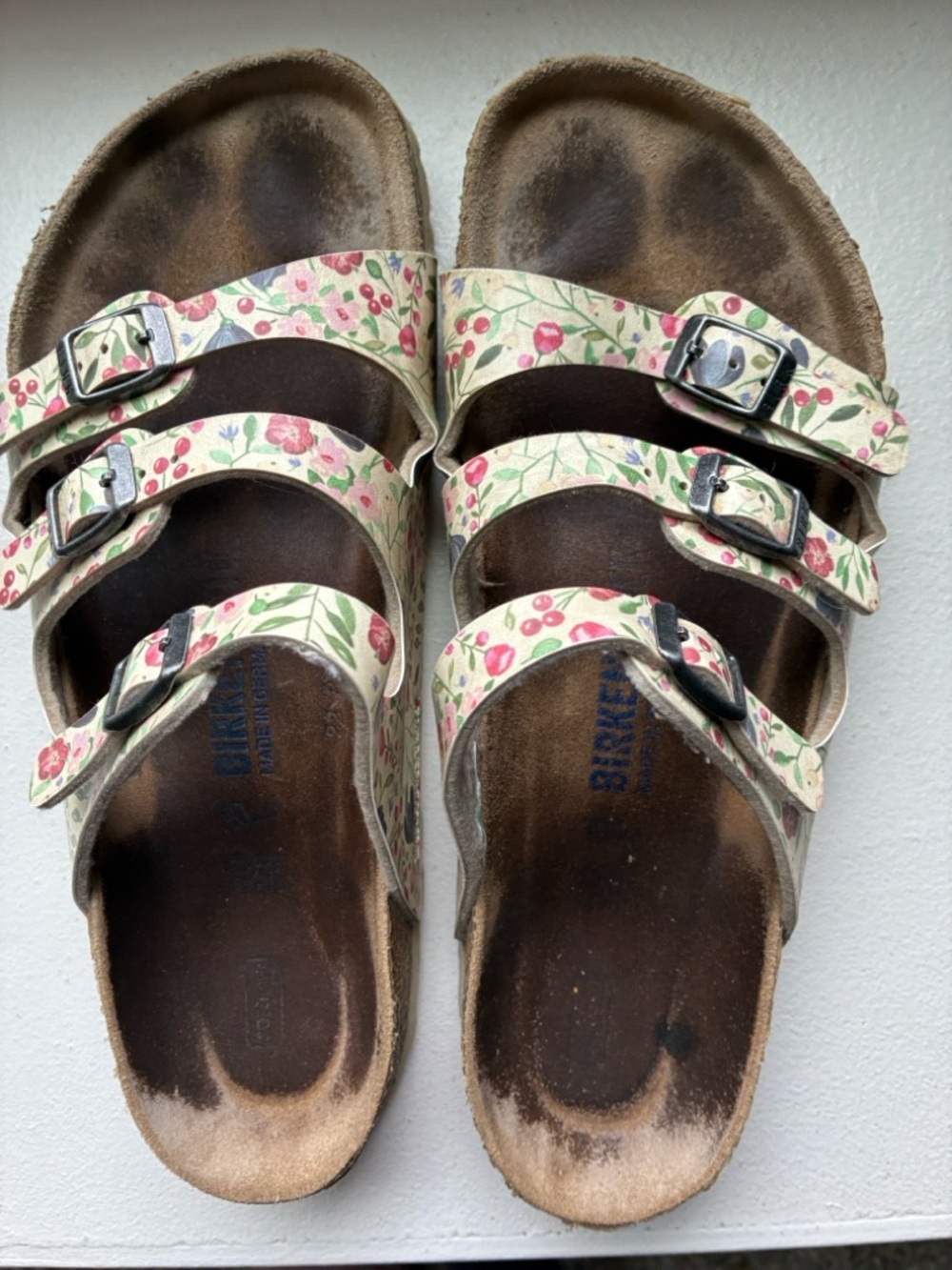 Birkenstock Florida Fresh Meadow Women’s Cork Sandals.